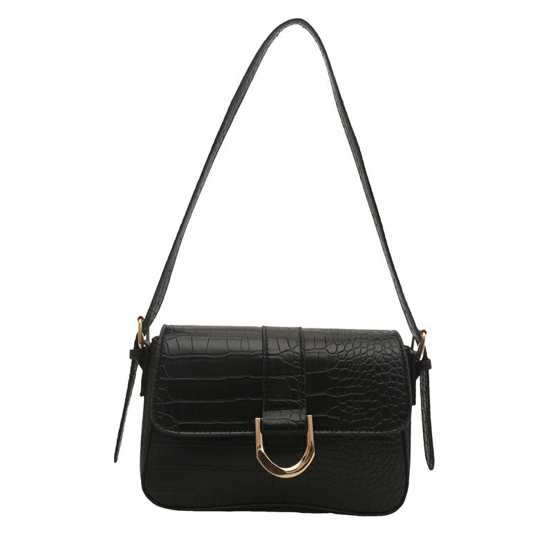 Classic Retro Clasp Shoulder Tote