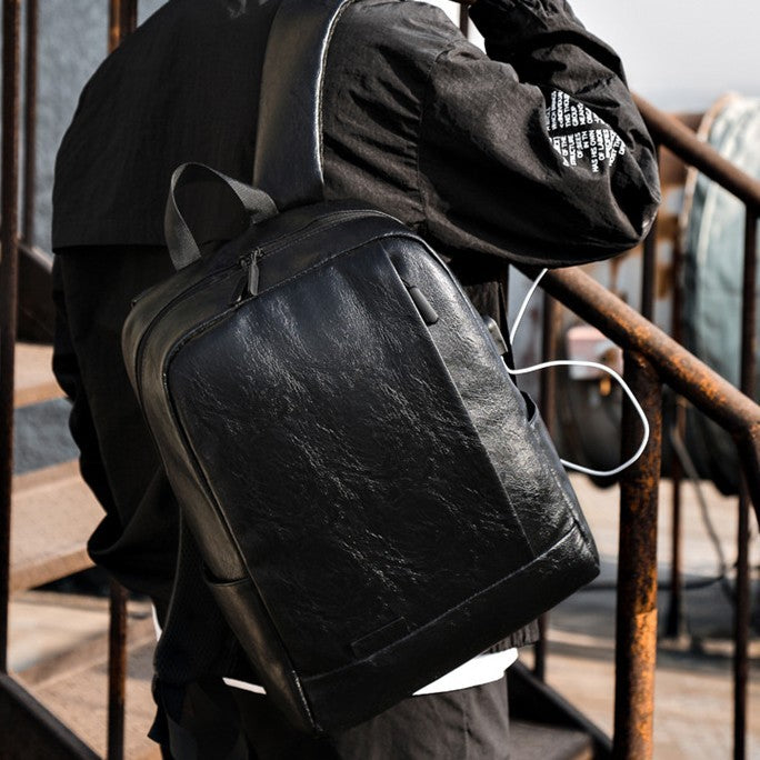 Classic Black Casual Backpack (Schwarzer Klassischer Rucksack)