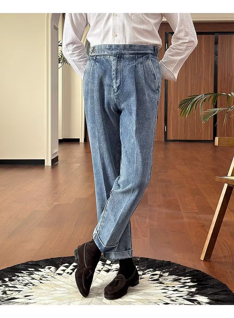 Denim Dress Pants - Classic Italian Look (Jeanshose - Klassisch Italienischer Look)