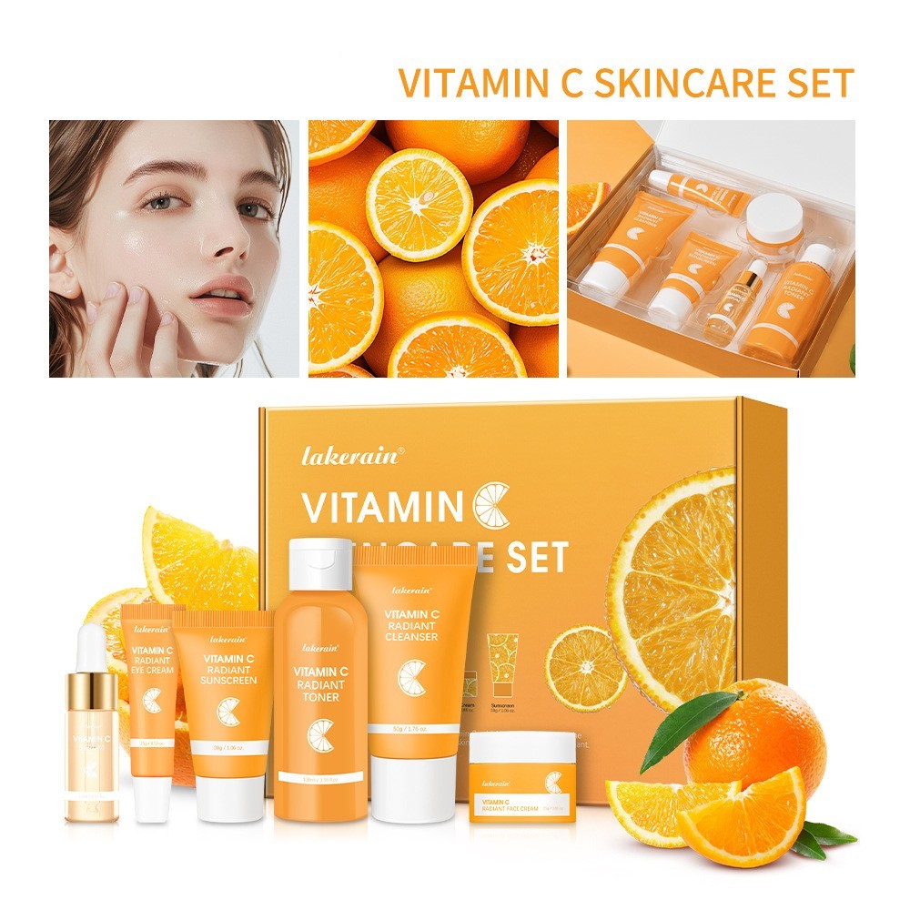 Vitamin C Skincare Set (Vitamin C Hautpflegeset – Aufhellend & Revitalisierend für das Gesicht)