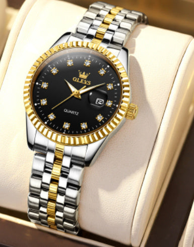 Stylish Waterproof Couple’s Timepiece (Wasserdichte Uhr für Paare – Stylisch und Wasserdicht)