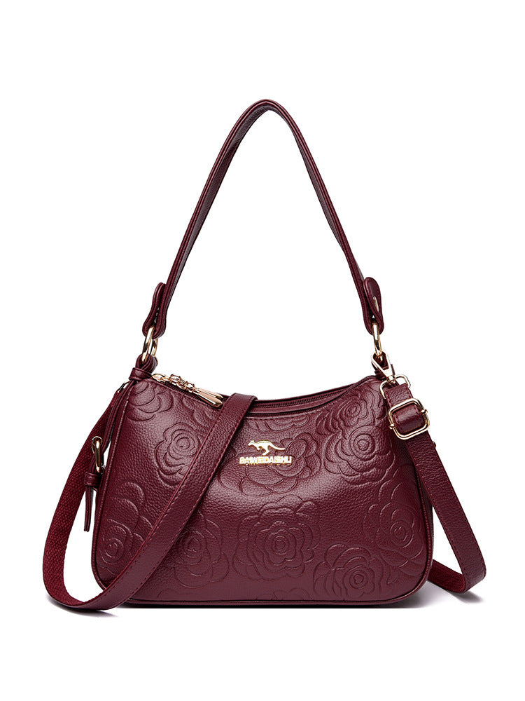Elegant All-Round Leather Shoulder Bag (Elegante Damentasche aus Leder)