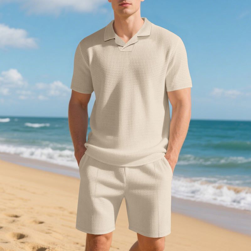 Relaxed Polo Short Set – Stylish & Comfortable (Entspanntes Polo-Set mit Shorts – Stilvoll & Komfortabel)