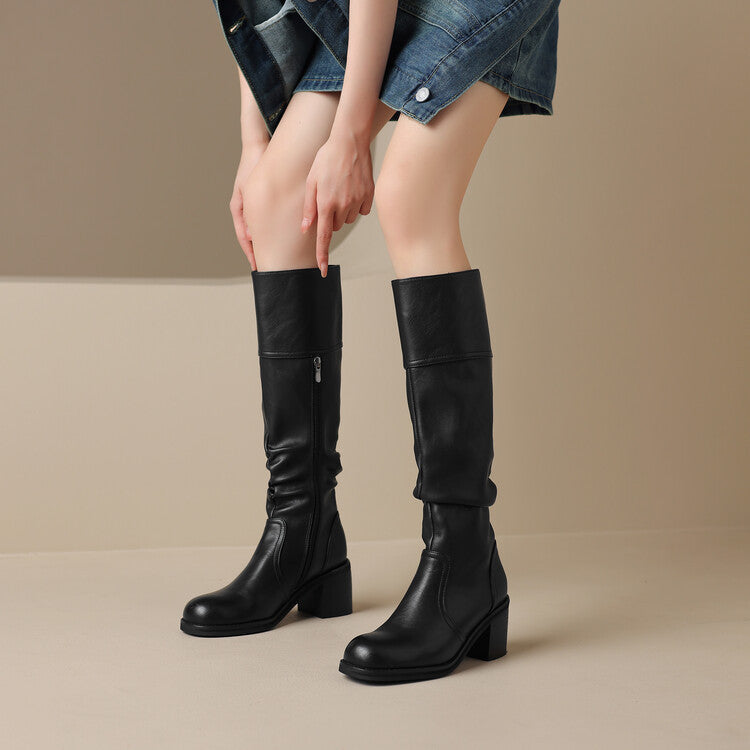 Classic High-Top Heel Boots (Klassische High-Top-Stiefel mit Absatz)