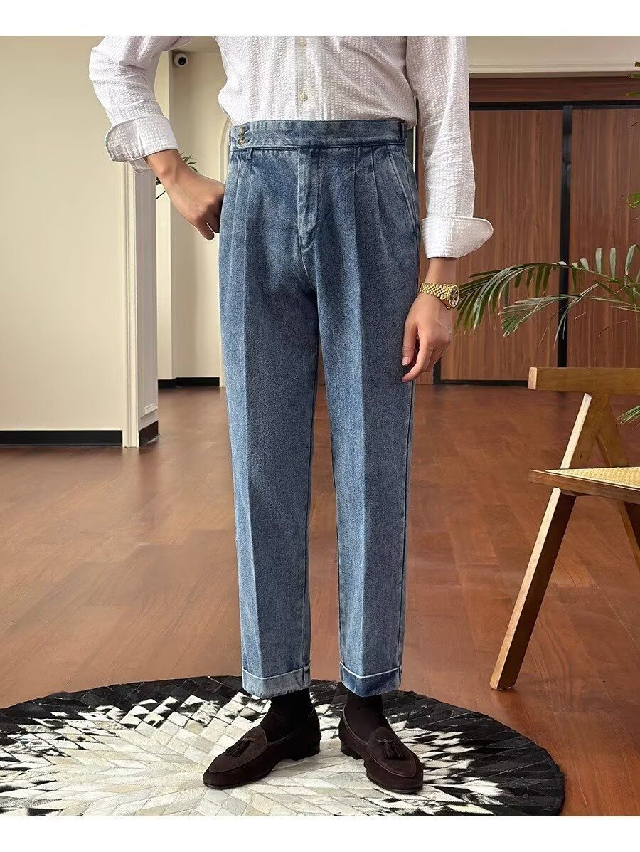 Denim Dress Pants - Classic Italian Look (Jeanshose - Klassisch Italienischer Look)