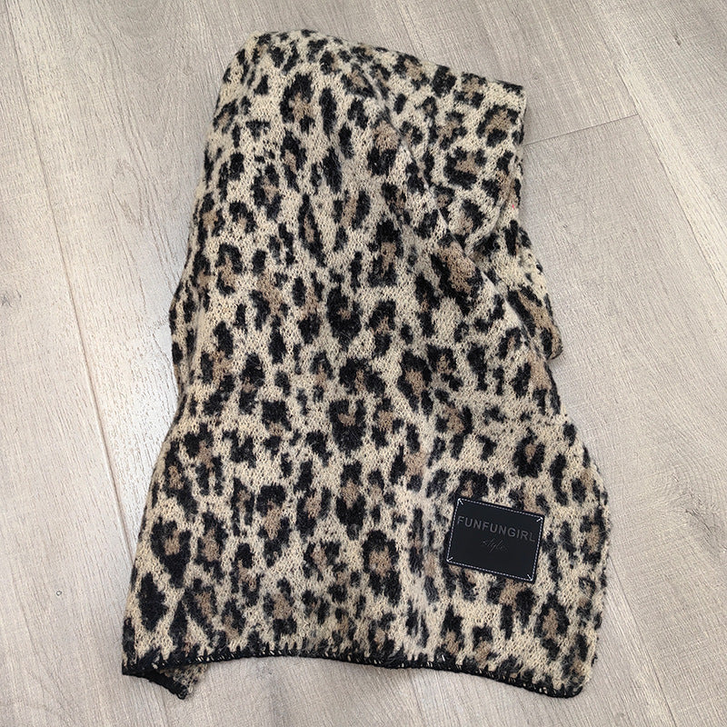 Leopard Print Fashion Scarf (Modischer Schal Mit Leopardenmuster)