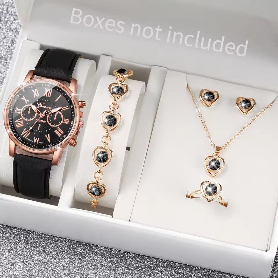 Exquisite Watch and Jewelry Gift Box (Edle Geschenkbox mit Uhr und Schmuck)