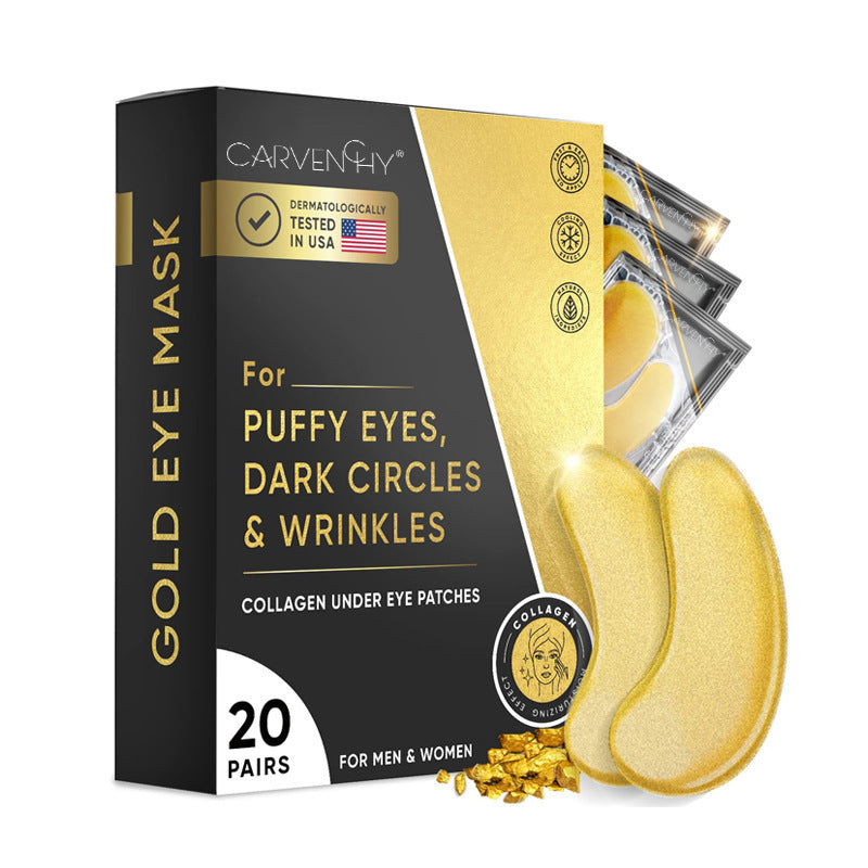 24K Gold Eye Mask – Anti-Wrinkle, Lifting & Eye Bag Removal (Luxus 24K Gold Augenpads Zur Straffung & Aufhellung)