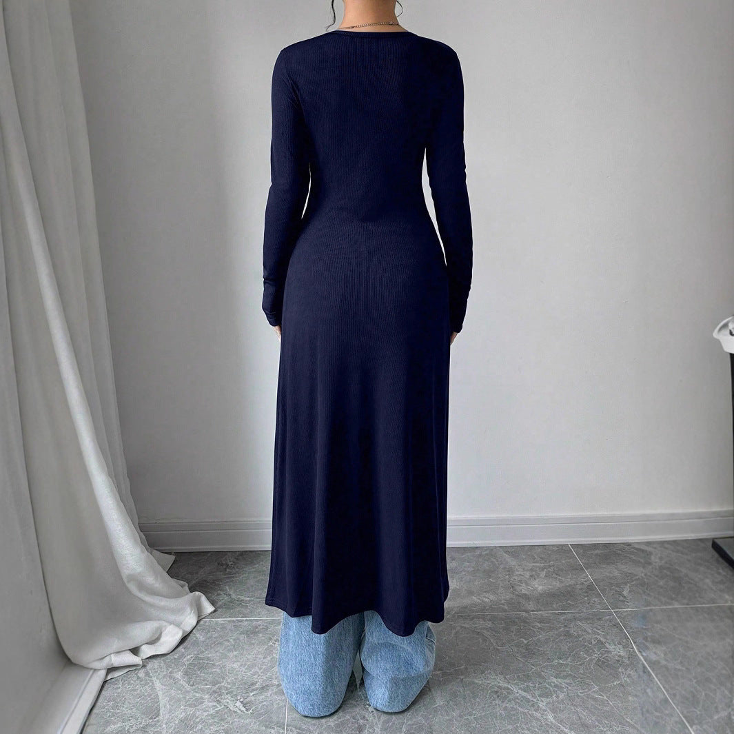 Longline Slim Fit Top (Figurbetontes Langes Top)