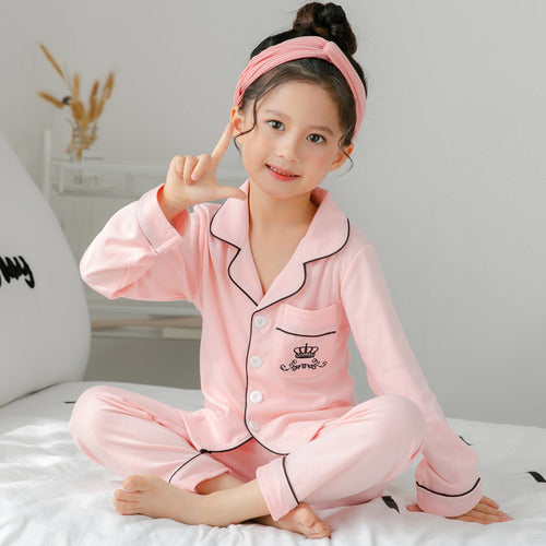 Children’s Pajamas – Thin Cotton, Cute Print Outfit (Kinder-Pyjama – Dünne Baumwolle, Niedliches Druck-Outfit)