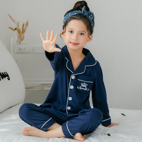 Children’s Pajamas – Thin Cotton, Cute Print Outfit (Kinder-Pyjama – Dünne Baumwolle, Niedliches Druck-Outfit)