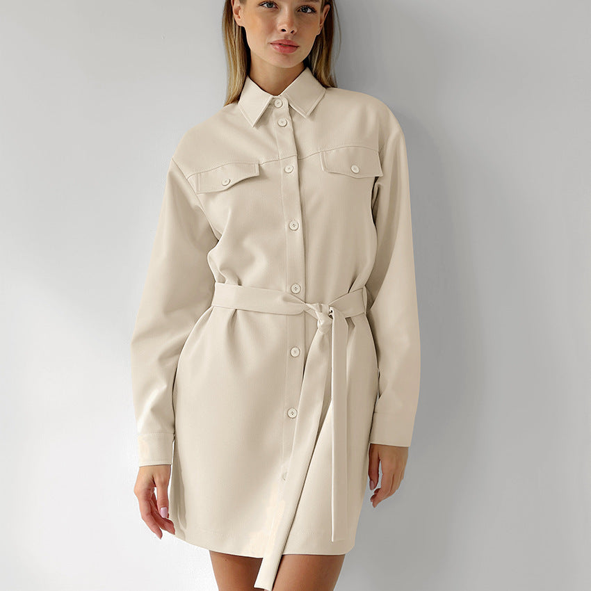 Luxury-Inspired Belted Shirt Dress (Luxuriöses Kleid In Manteloptik)