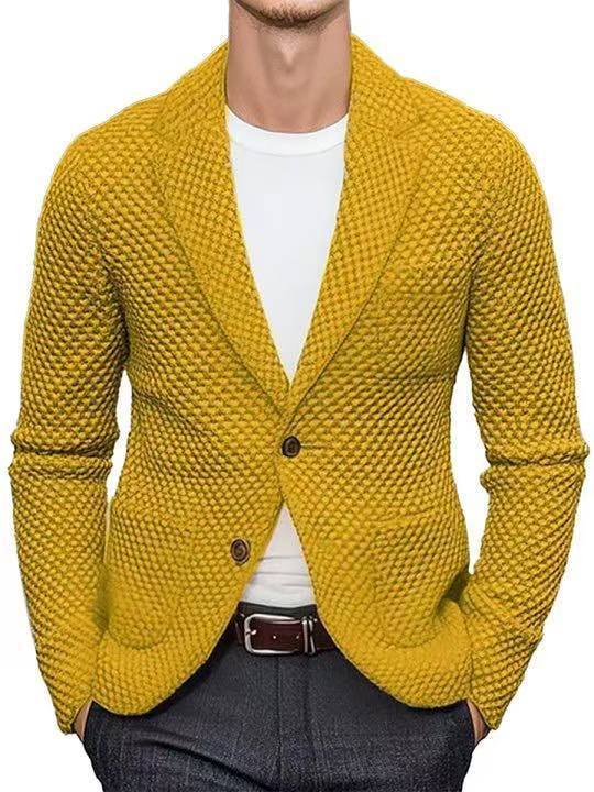 Casual Lapel Cardigan – Knitted Jacket Design (Casual Cardigan mit Kragen – Im Strickjacken-Look)