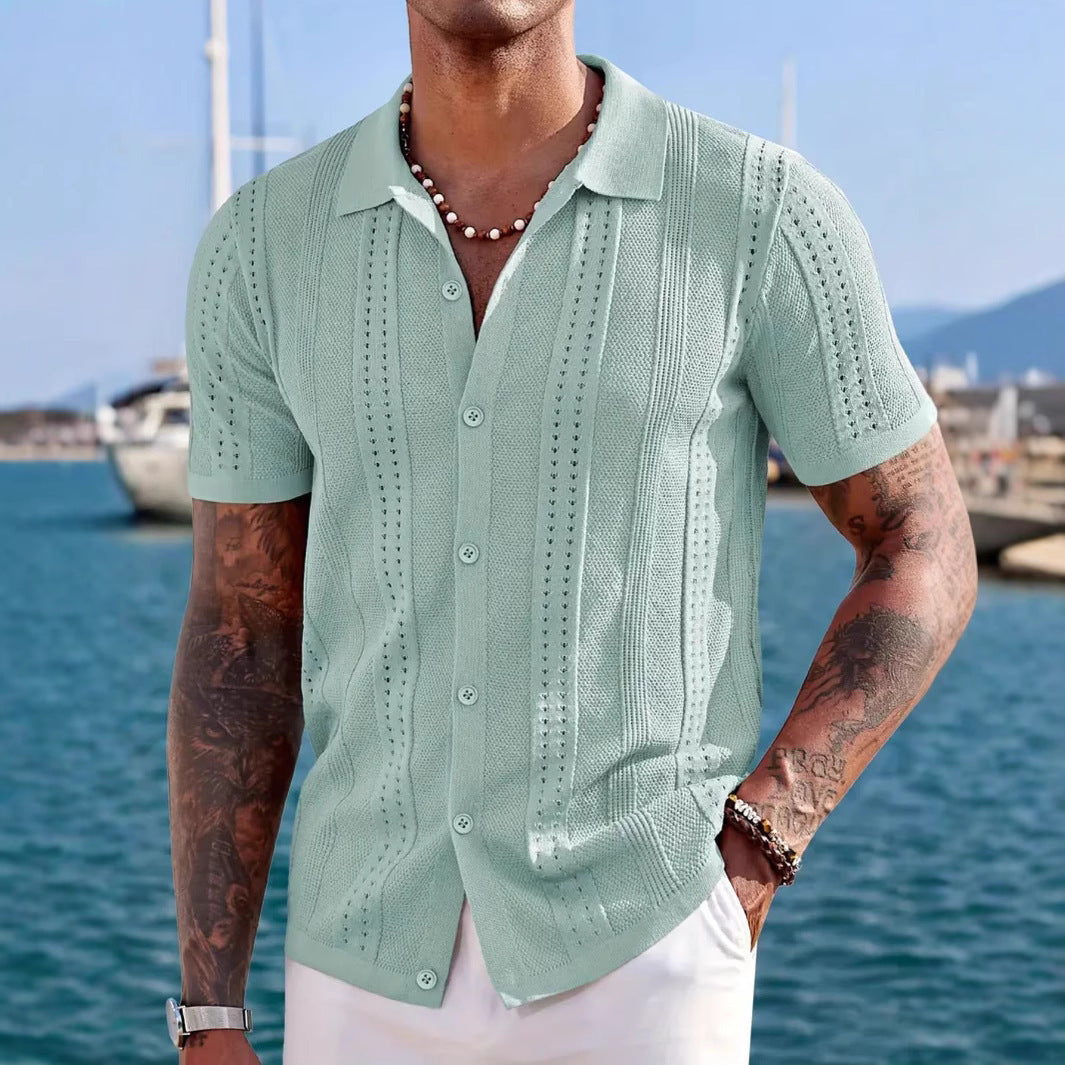 Luxury Breathable Knit Polo (Leichtes Edles Strick-Polo)