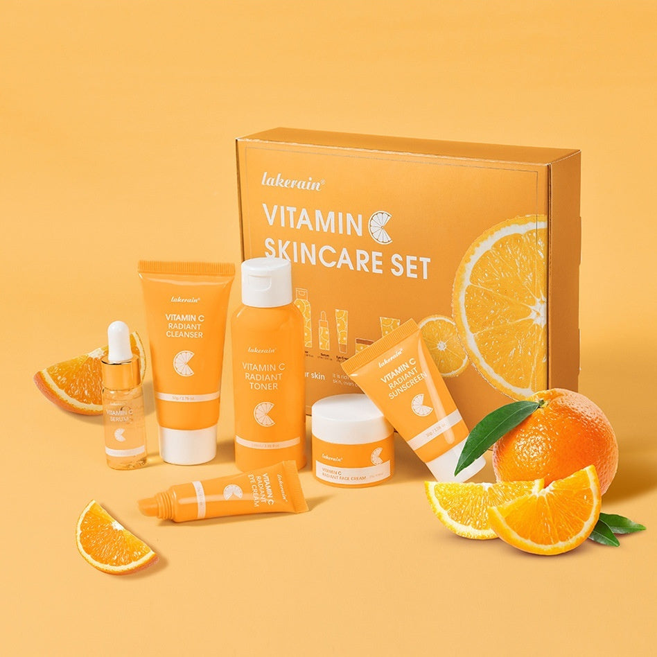 Vitamin C Skincare Set (Vitamin C Hautpflegeset – Aufhellend & Revitalisierend für das Gesicht)