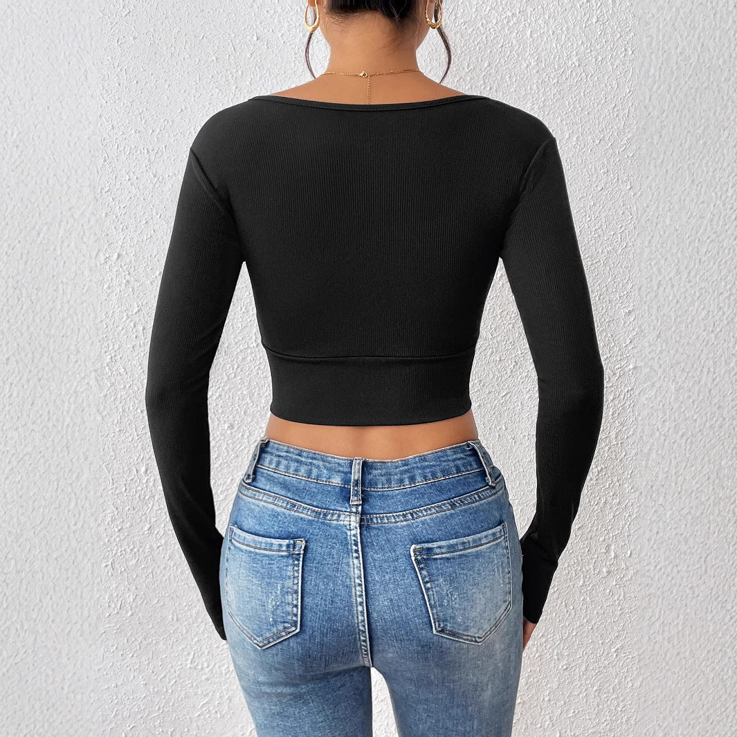 Glamorous Slim Fit Top (Attraktives Figurbetontes Top)