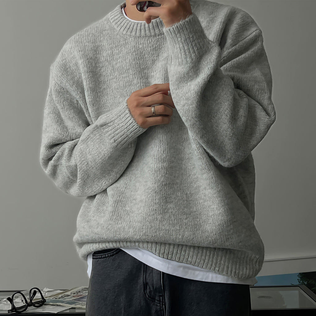 Modern Oversized Knit Sweater – Relaxed Fit (Cooler Oversized-Strickpullover Im Modernen Design)