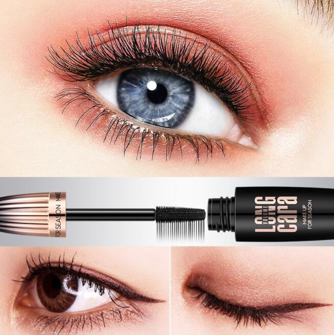 4D Silk Fiber Mascara (Mascara – Für lange, Geschwungene & Wasserfeste Schwarze Wimpern)