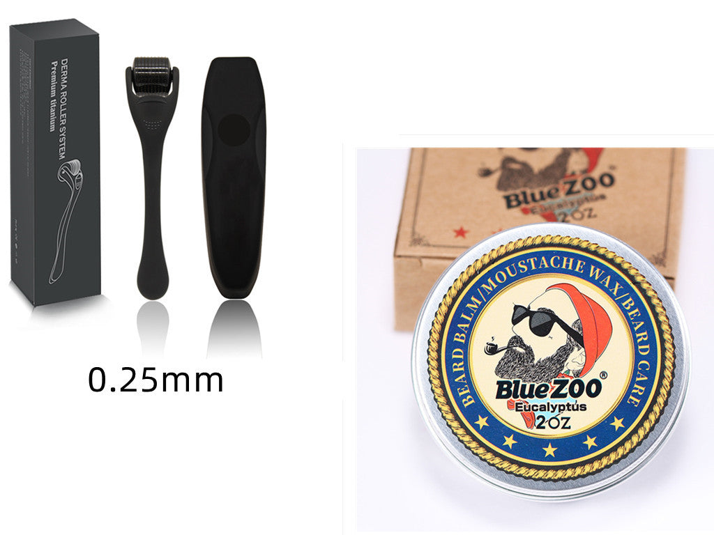 Beard Wax & Dermaroller – Nourish, Style & Shape (Bartwachs & Dermaroller – Pflegen, Stylen & Formen)