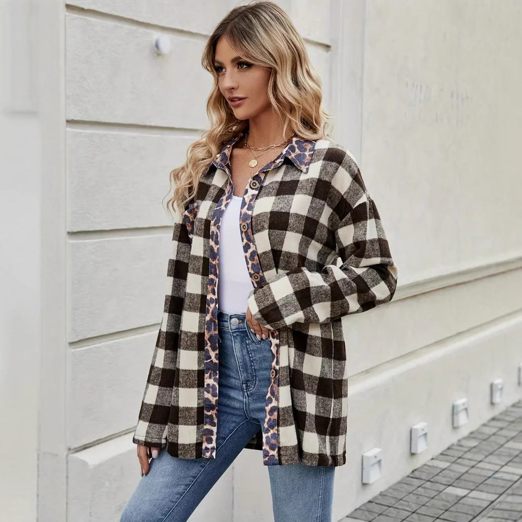 Street Style Patterned Shirt (Lässiges Lockeres Hemd für Frauen)