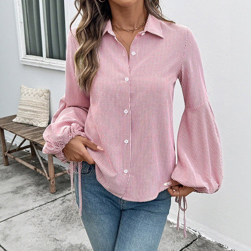 Timeless Elegant Blouse - Soft Pink For Women (Zeitlose Elegante Bluse – Zartes Rosa für Damen)