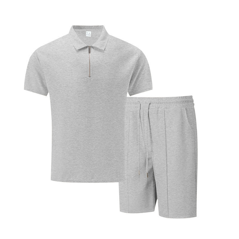 Casual Shorts & Polo Tee Set