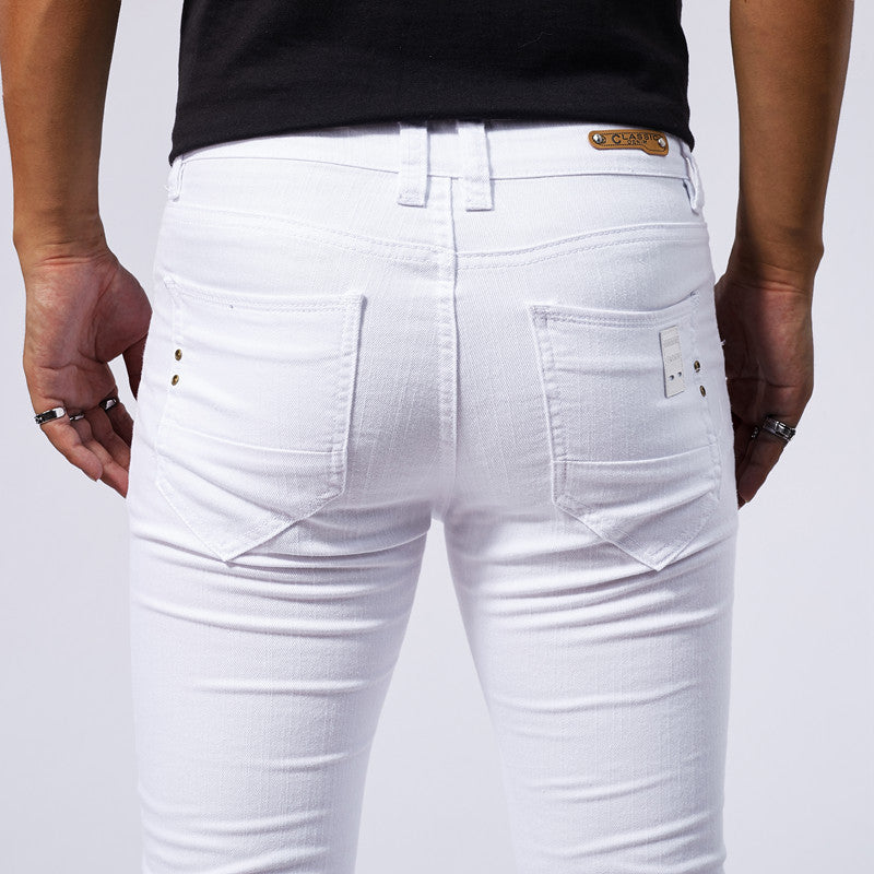 Stretch Skinny Jeans – White Fashion Style (Skinny-Jeans im Weissen Modernen Stil)