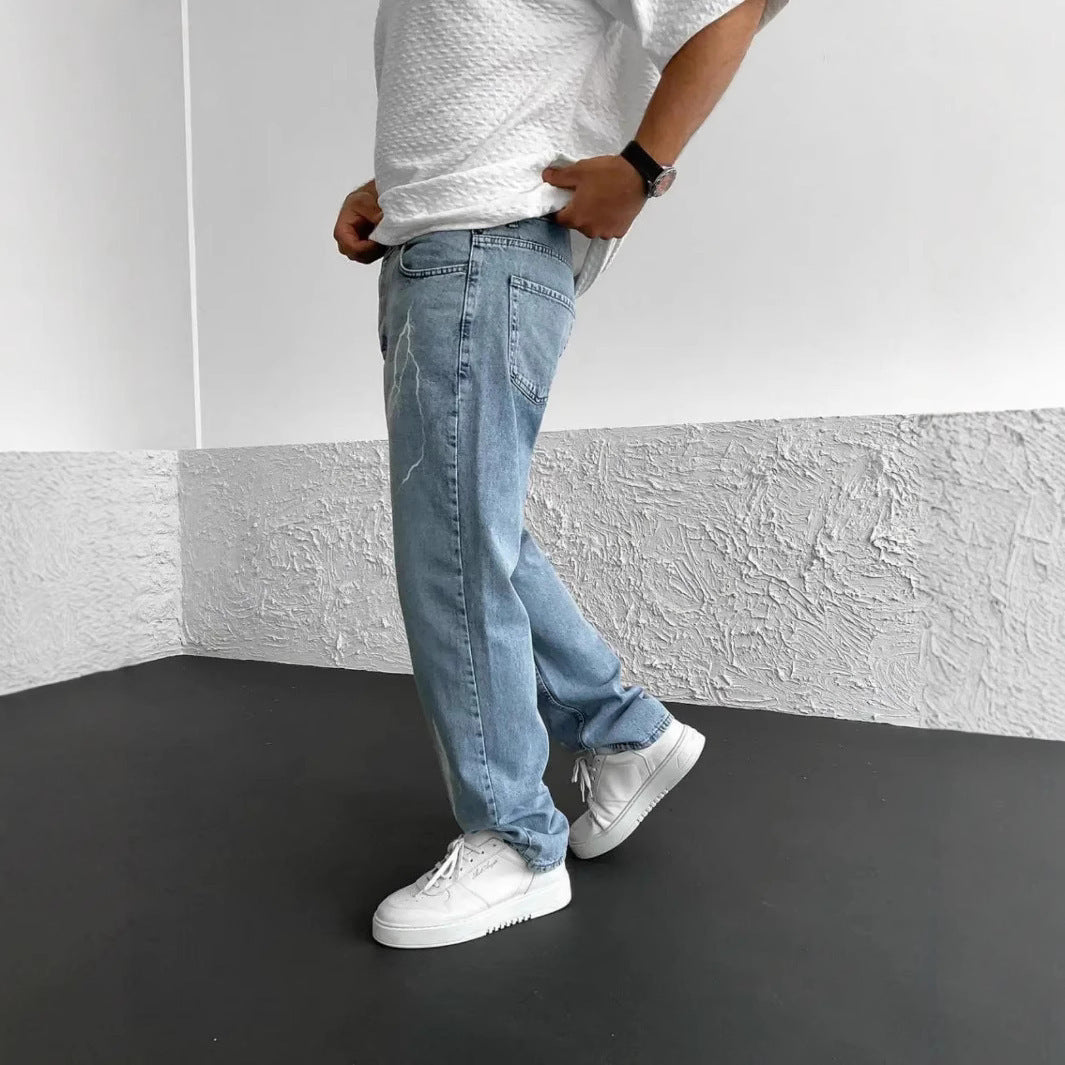 Light Blue Stylish Jeans for Men (Hellblaue Stylische Jeans für Herren)