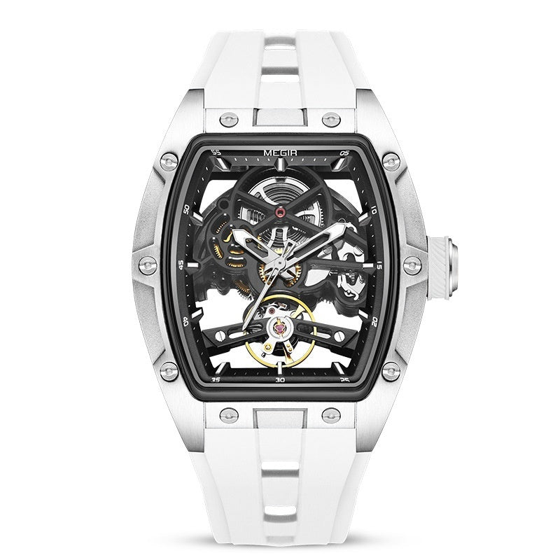 Automatic Stainless Steel Skeleton Timepiece (Automatische Skelettuhr Aus Edelstahl)
