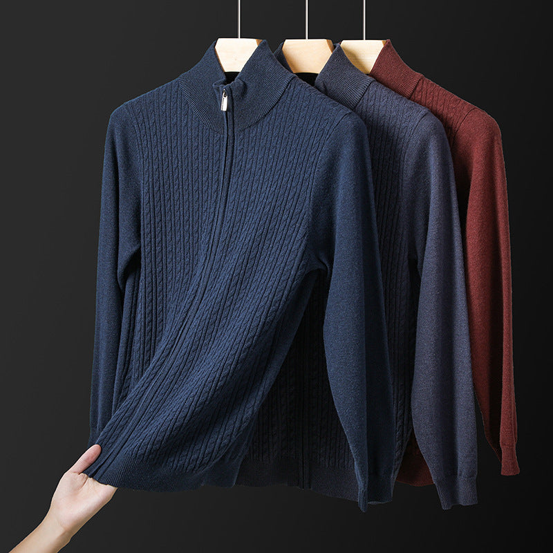 Stand Collar Knit Jacket (Strickjacke mit Stehkragen)