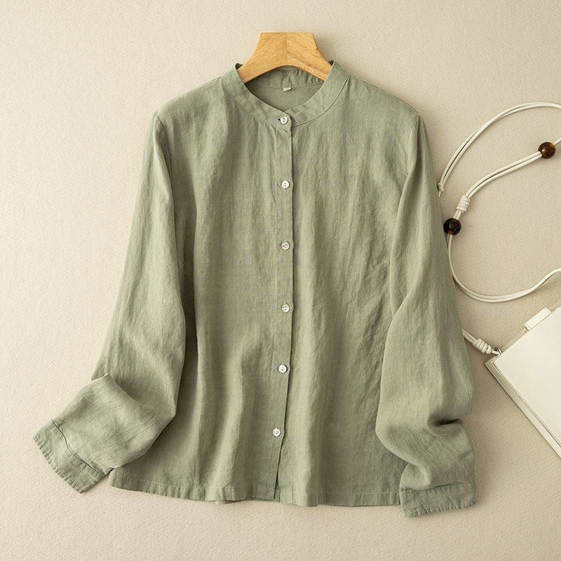 Sola Shirt – Relaxed Cotton-Linen Blend (Sola Hemd – Lockeres Shirt aus Baumwolle & Leinen)