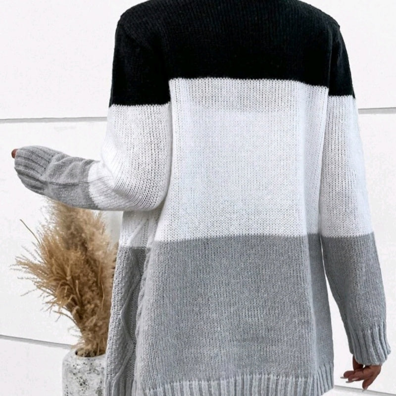 Éloise Cardigan – Bold Stripes, Soft Knit (Éloise Strick-Cardigan)