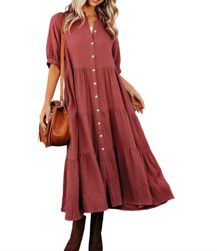 Timeless Button Dress (Elegantes Knopfkleid - Zeitlos & Modern)