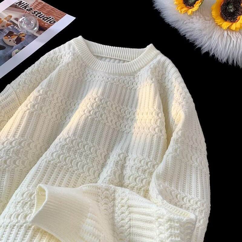 Men's Round Neck Sweater (Herren Pullover mit Rundhalsausschnitt)