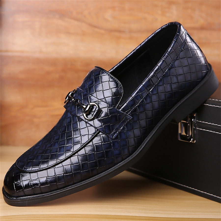 Fashionable Men’s Snake-Pattern Leather Shoes (Modische Herrenschuhe aus Leder im Schlangenmuster)