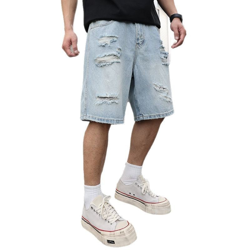 Loose Denim Shorts (Lockere Kurzhosen für Herren)