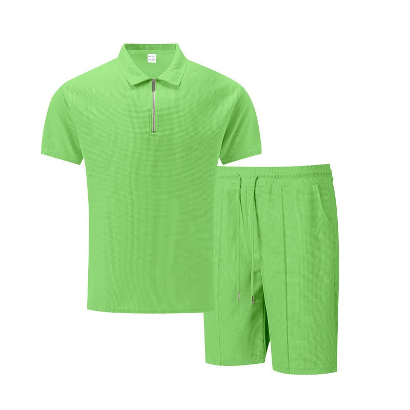 Casual Shorts & Polo Tee Set
