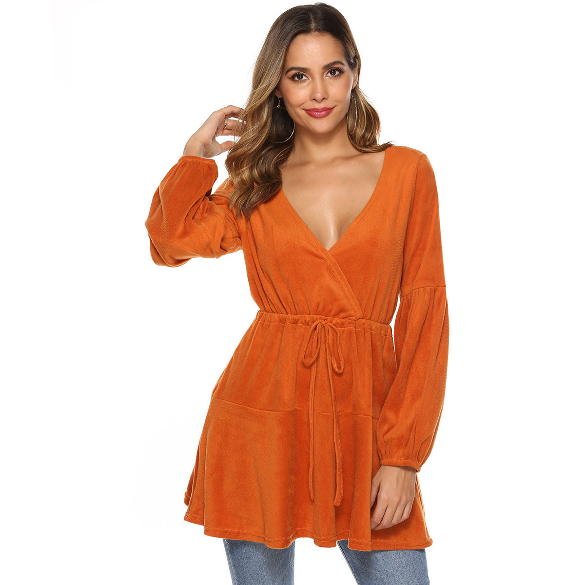 Effortless Knit Belt Dress (Lässiges Strickkleid mit Gürtel)