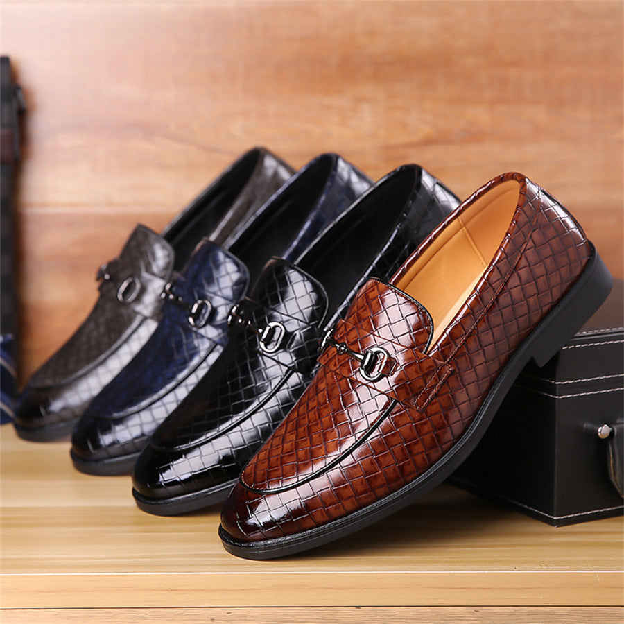 Fashionable Men’s Snake-Pattern Leather Shoes (Modische Herrenschuhe aus Leder im Schlangenmuster)