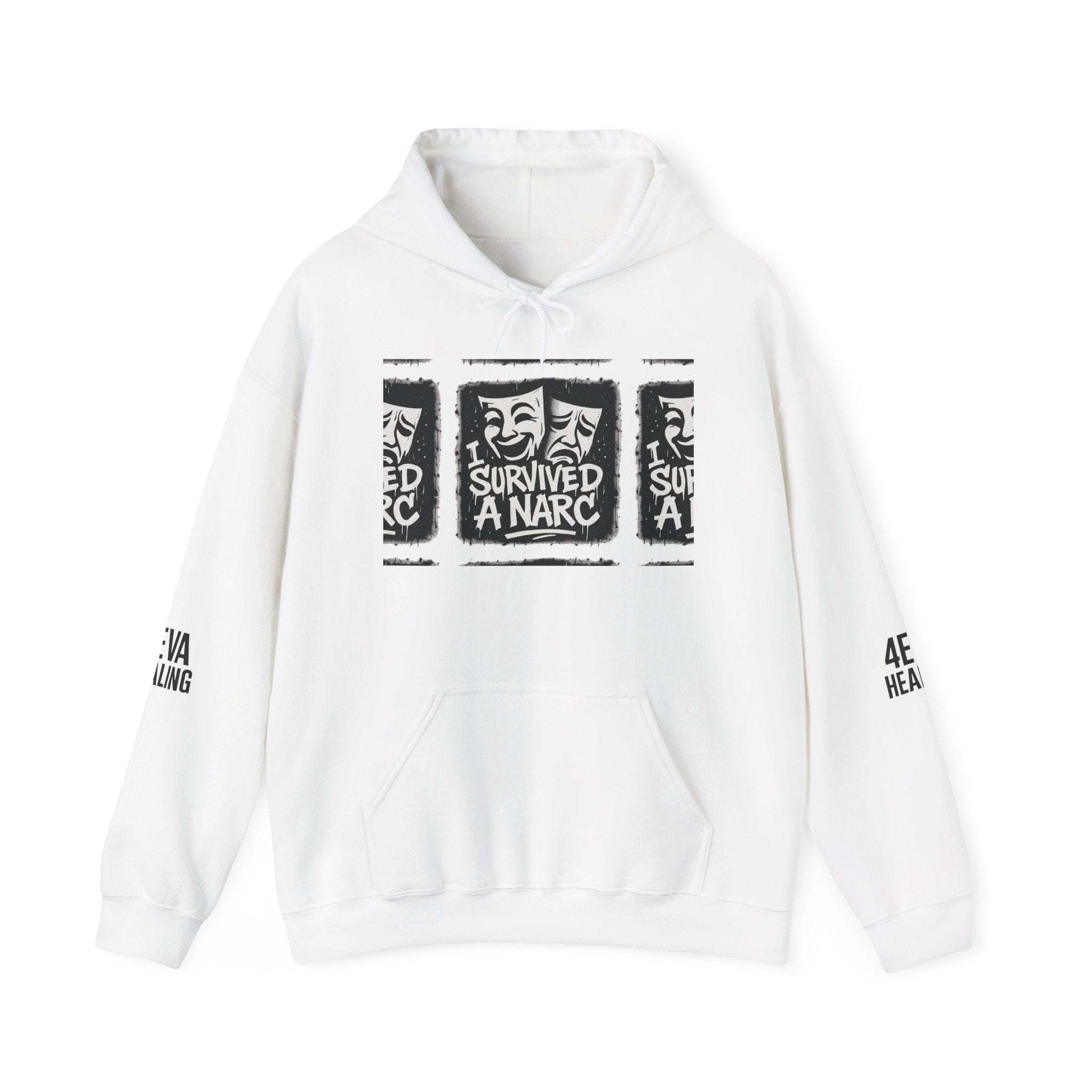 Women’s White Hoodie (Damen Kapuzenpullover in Weiss)