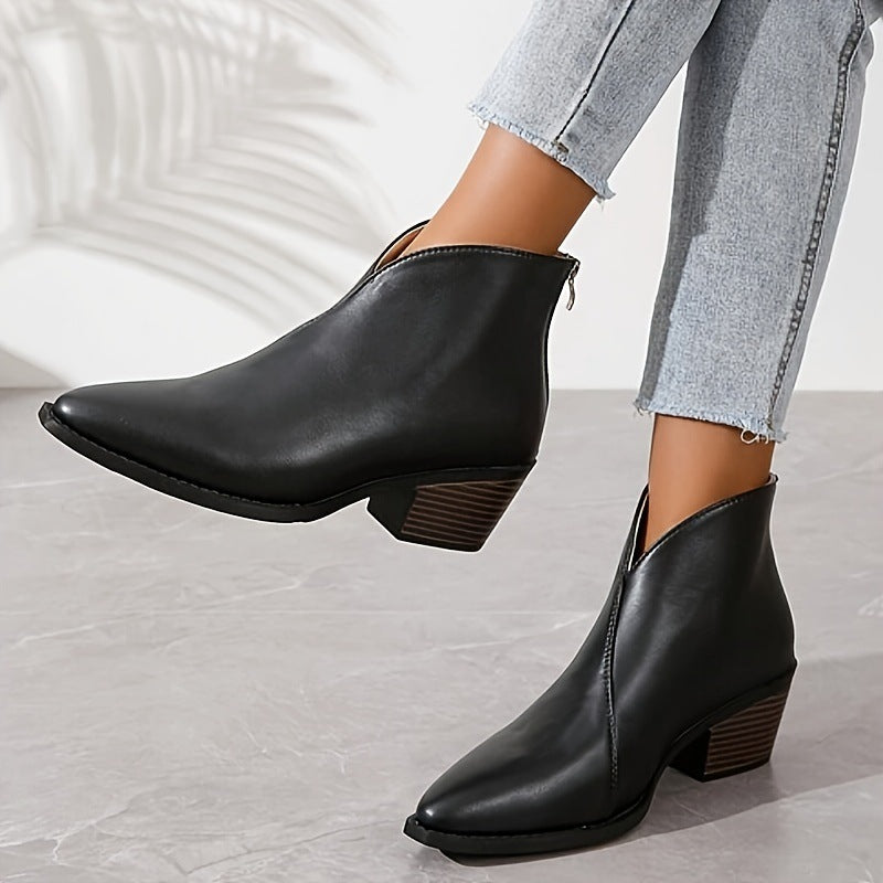 Chic Elegant Leather Booties (Schicke Elegante Lederstiefel)