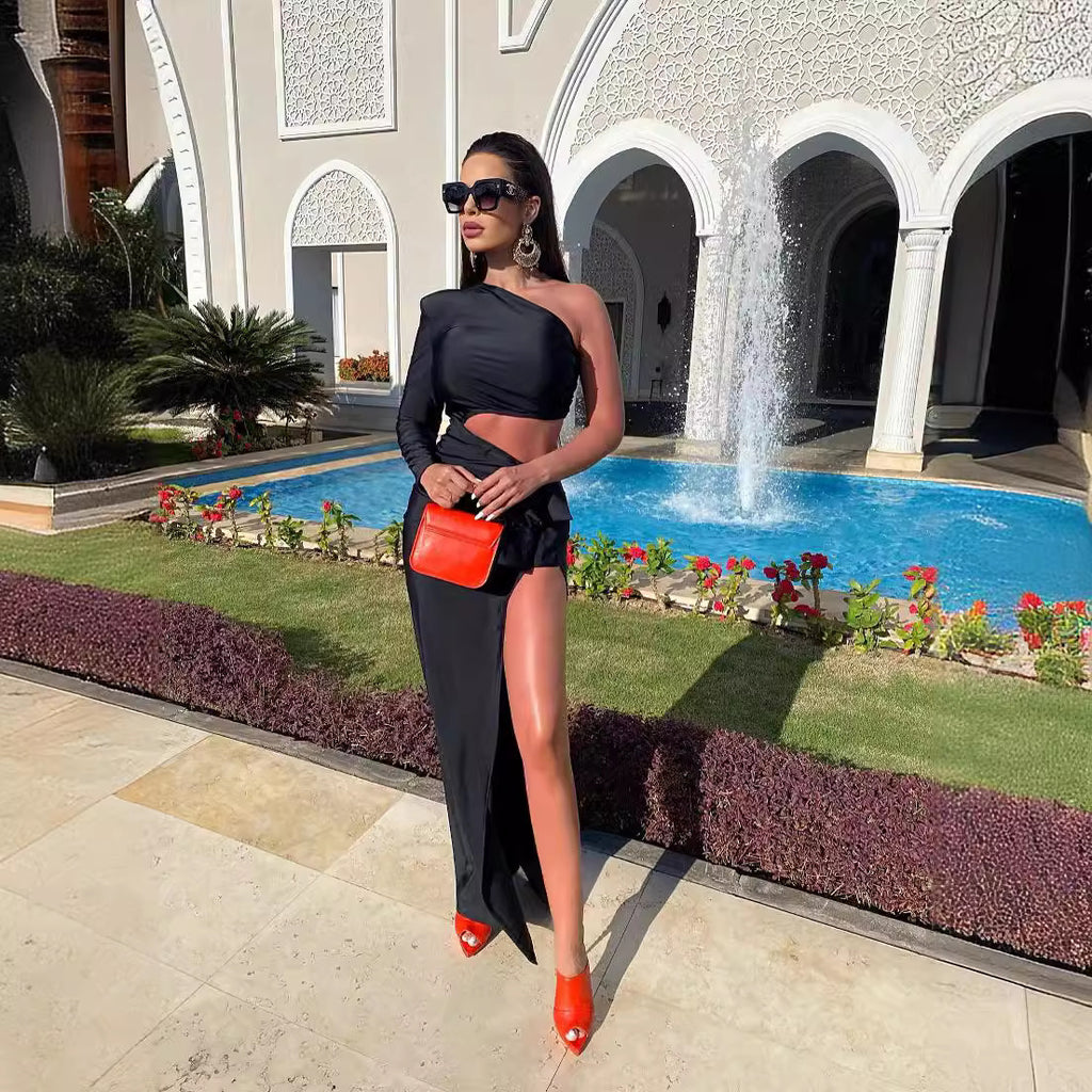 Elegant One-Shoulder Dress (Elegantes One-Shoulder-Kleid)