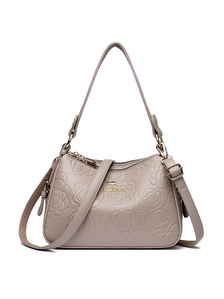 Elegant All-Round Leather Shoulder Bag (Elegante Damentasche aus Leder)
