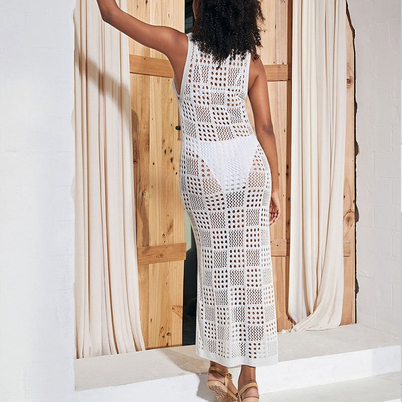 Knitted Beach Outfit - Cover-Up (Gestrickte Strandmode - Strandkleid)