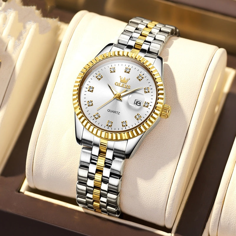 Stylish Waterproof Couple’s Timepiece (Wasserdichte Uhr für Paare – Stylisch und Wasserdicht)