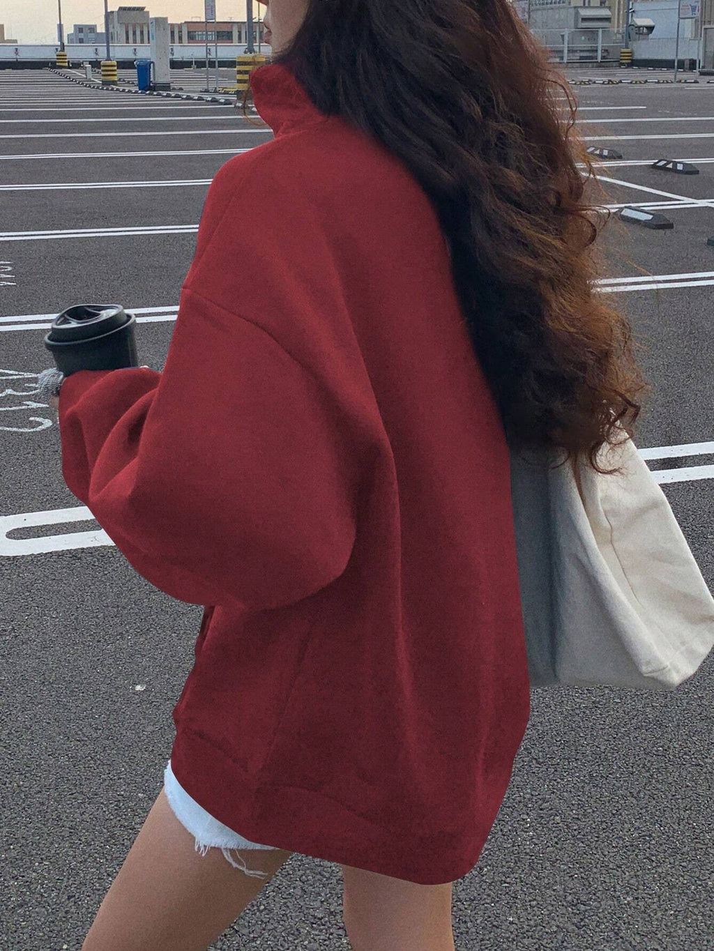 Loose Wool Collar Sweater (Lockerer Wollpullover Mit Kragen)