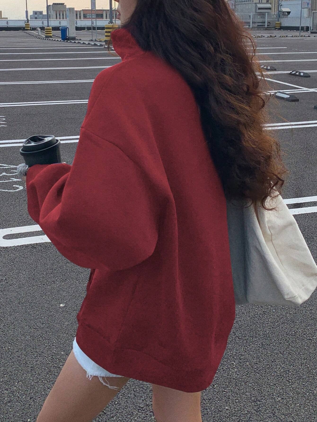 Loose Wool Collar Sweater (Lockerer Wollpullover Mit Kragen)