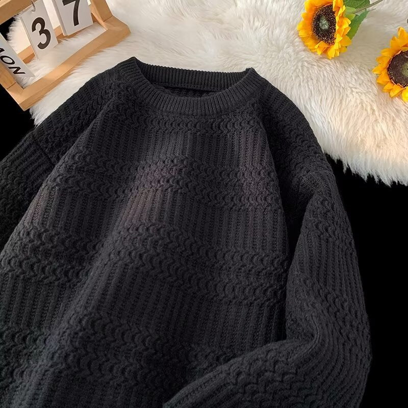 Men's Round Neck Sweater (Herren Pullover mit Rundhalsausschnitt)