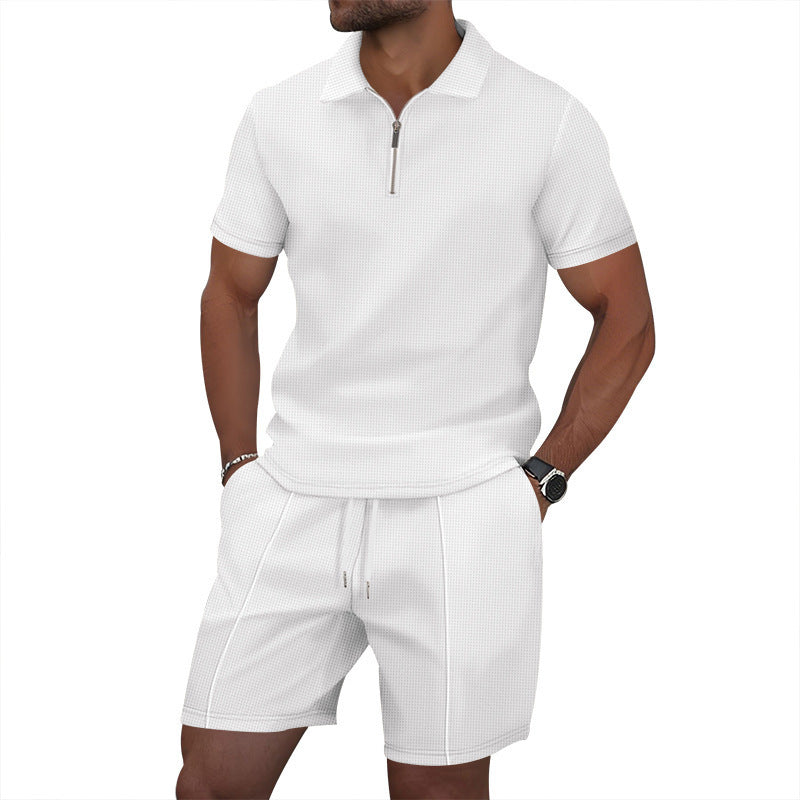 Casual Shorts & Polo Tee Set