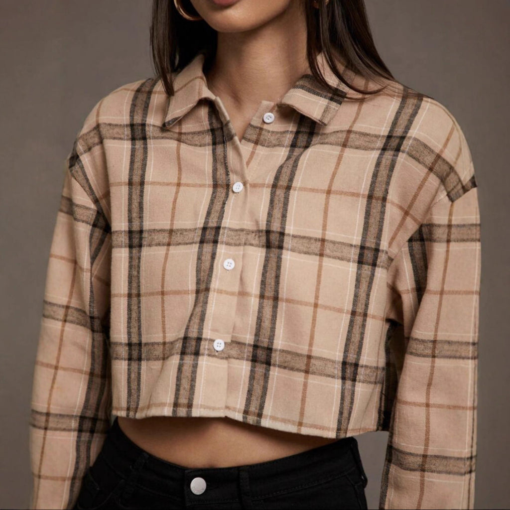 Classic Cropped Blouse (Klassisches Bauchfreies Blusen-Top)